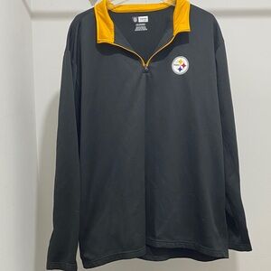 NFL Black and Gold Zip-Up Men's Sweater